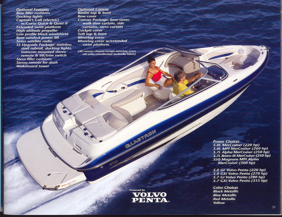 2019 Glastron® Boat Catalog, Parts List, and Product Information